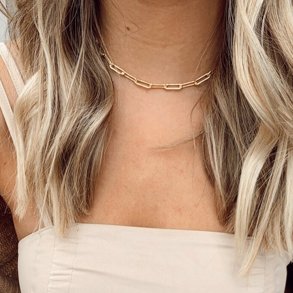 Golden Link Chain Necklace