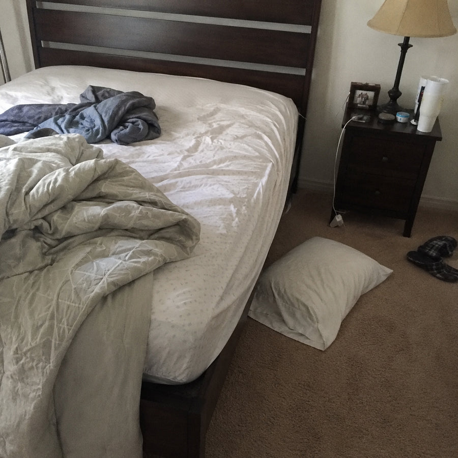 A night managing a loose pillow