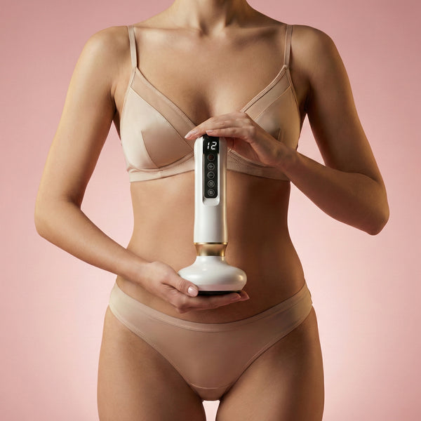 Woman using Velor body massager